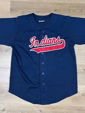 Vintage Cleveland Indians Jersey Teamwork #27 Mesh Sz XL 46-48 MLB USA 90s